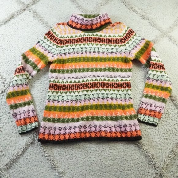 Maeve Sweaters - Maeve Cowl Neck Sweater Multi Color Womens Medium
